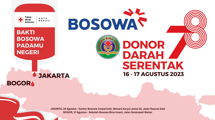 Bosowa Akan Gelar Donor Darah di Jakarta dan Bogor